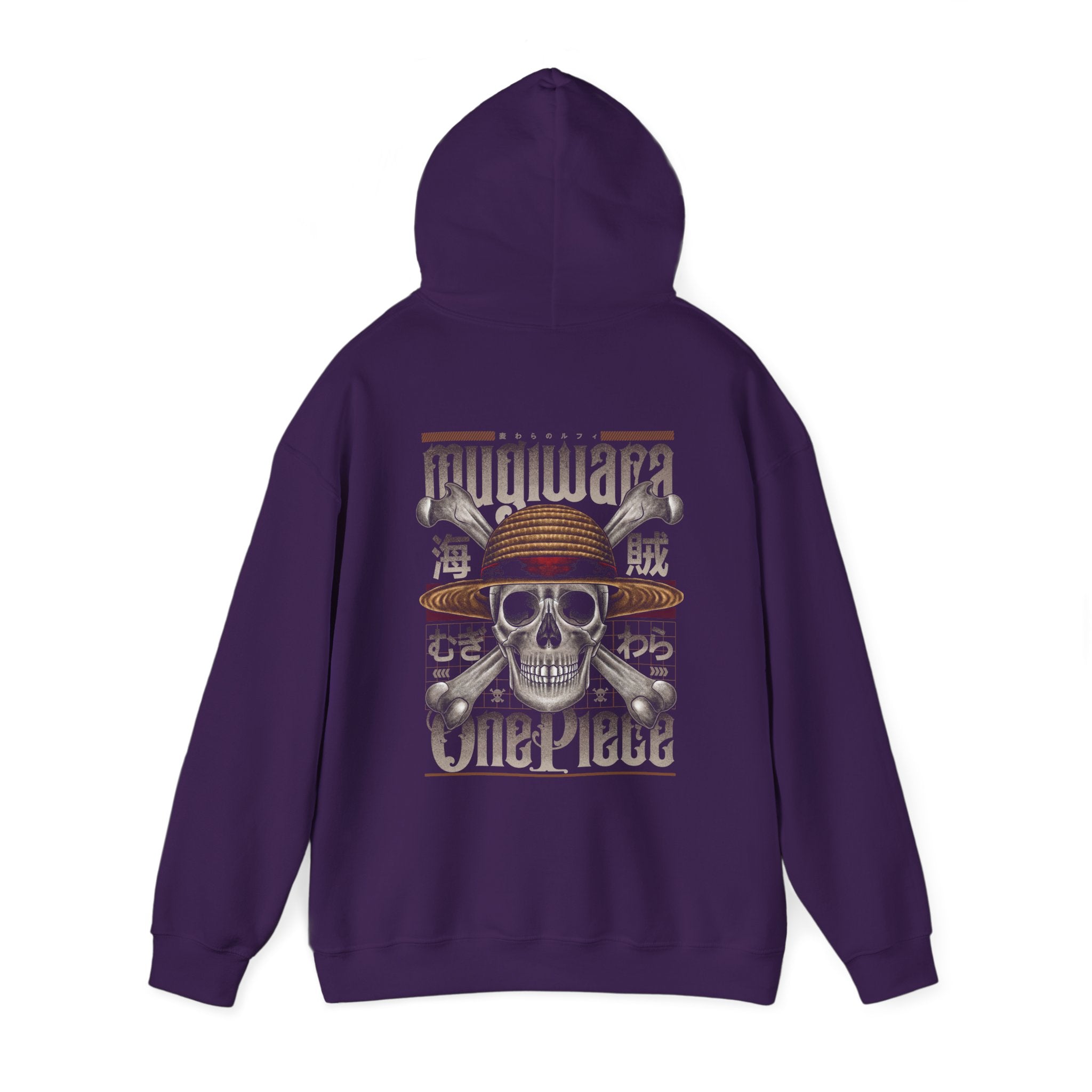 Mugiwara Straw Hat One Piece Hoodie - OtakuSuppliers Mugiwara Straw Hat One Piece Hoodie Purple / S