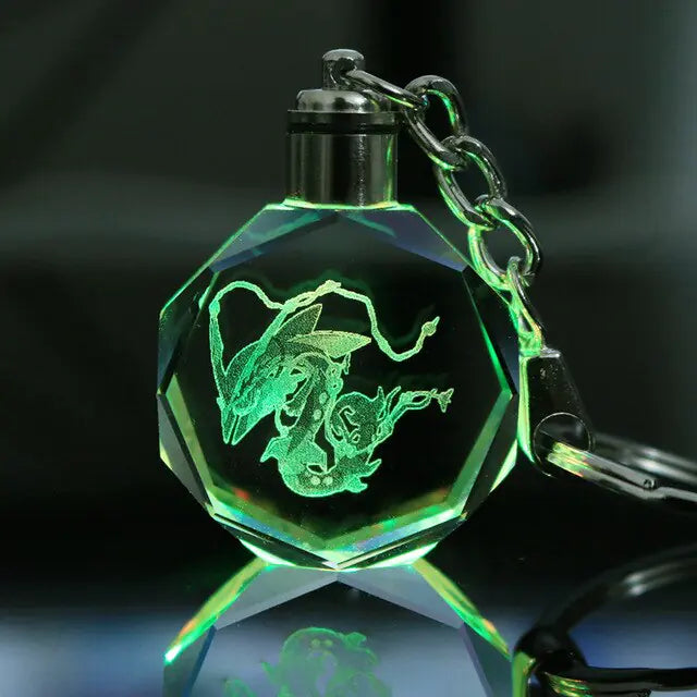 Pokemon Crystal Lamp Keychain - OtakuSuppliers Pokemon Crystal Lamp Keychain Rayquaza