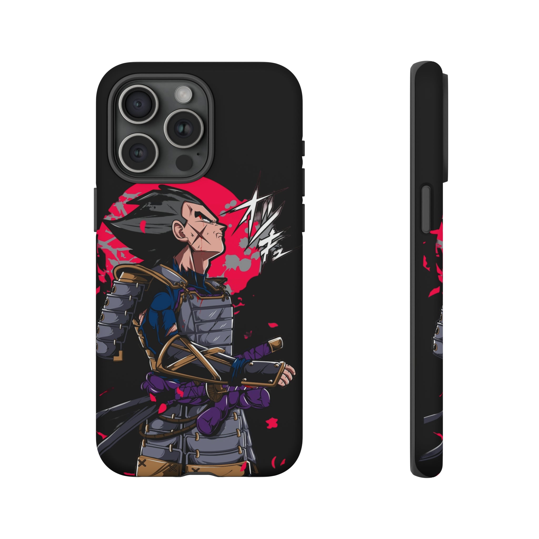 Samurai Vegeta Tough Phone Cases - OtakuSuppliers Samurai Vegeta Tough Phone Cases iPhone 15 Pro Max / Matte