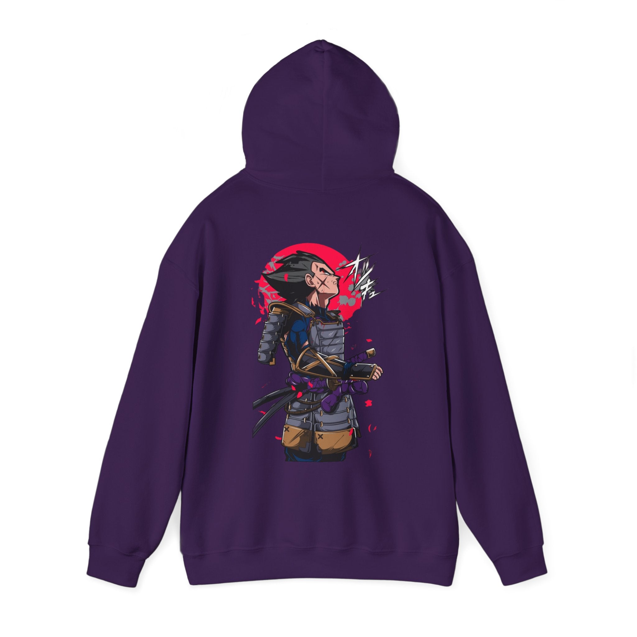 Vegeta Samurai Hoodie - OtakuSuppliers Vegeta Samurai Hoodie Purple / S