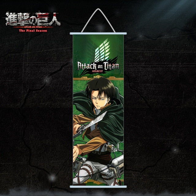 Wall Hanging Attack On Titan Canvas - OtakuSuppliers Wall Hanging Attack On Titan Canvas 3 / 25x70