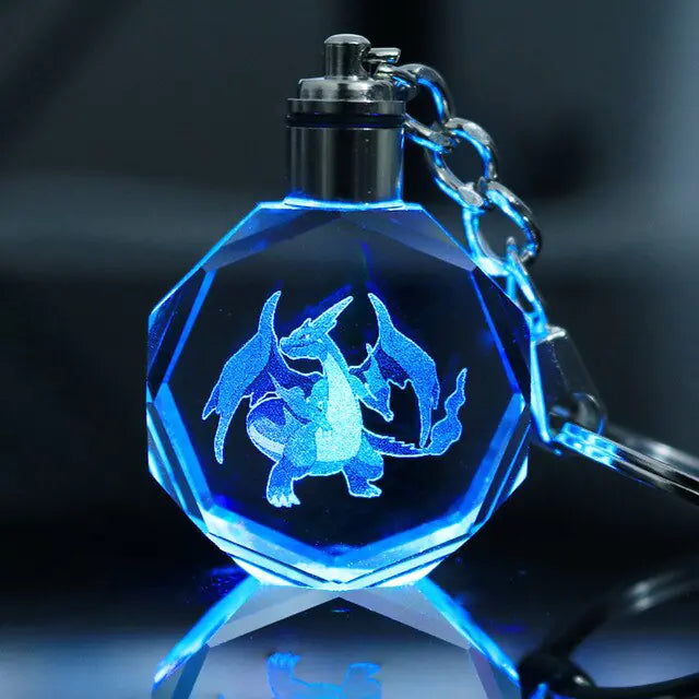 Pokemon Crystal Lamp Keychain - OtakuSuppliers Pokemon Crystal Lamp Keychain Charizard