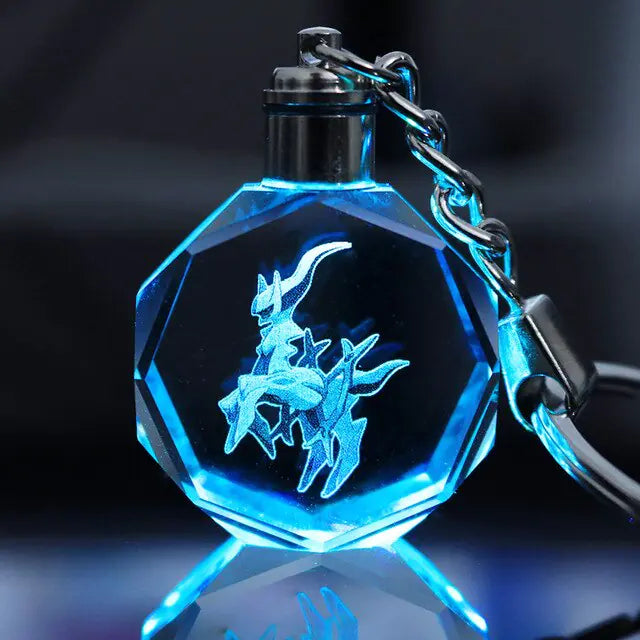 Pokemon Crystal Lamp Keychain - OtakuSuppliers Pokemon Crystal Lamp Keychain Arceus