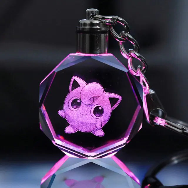 Pokemon Crystal Lamp Keychain - OtakuSuppliers Pokemon Crystal Lamp Keychain Jigglypuff