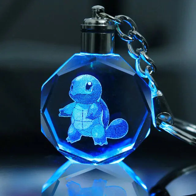 Pokemon Crystal Lamp Keychain - OtakuSuppliers Pokemon Crystal Lamp Keychain Squirtle