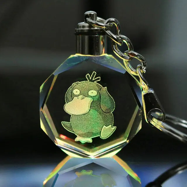 Pokemon Crystal Lamp Keychain - OtakuSuppliers Pokemon Crystal Lamp Keychain Psyduck