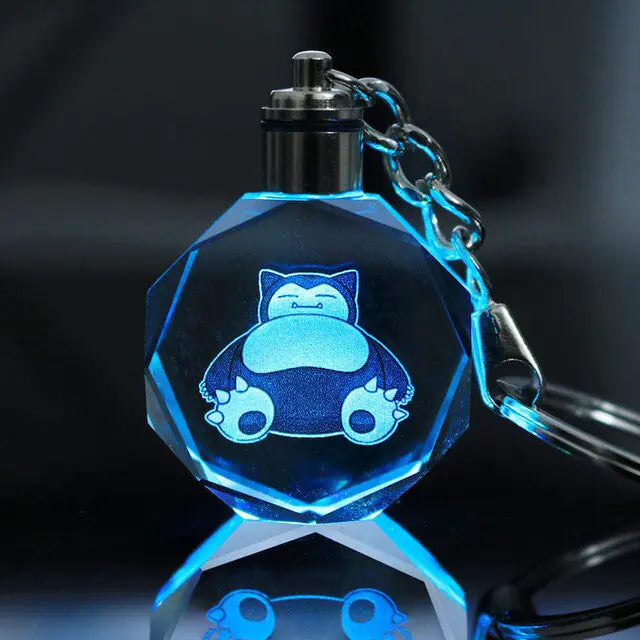 Pokemon Crystal Lamp Keychain - OtakuSuppliers Pokemon Crystal Lamp Keychain Snorlax