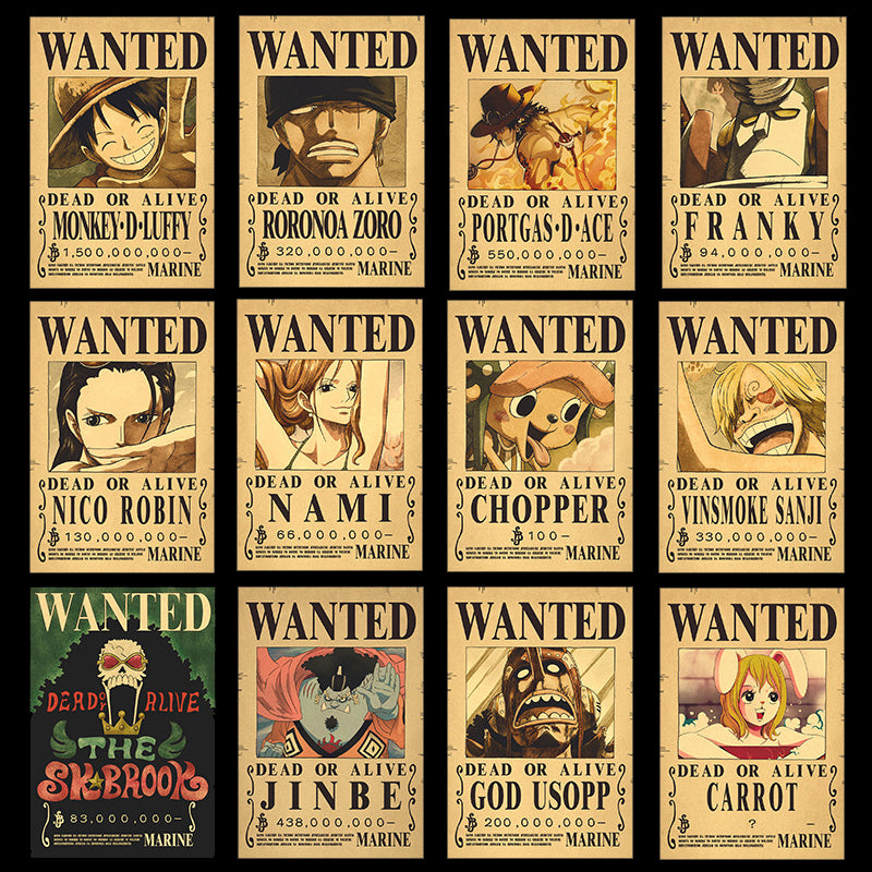 One Piece Vintage Posters - OtakuSuppliers One Piece Vintage Posters