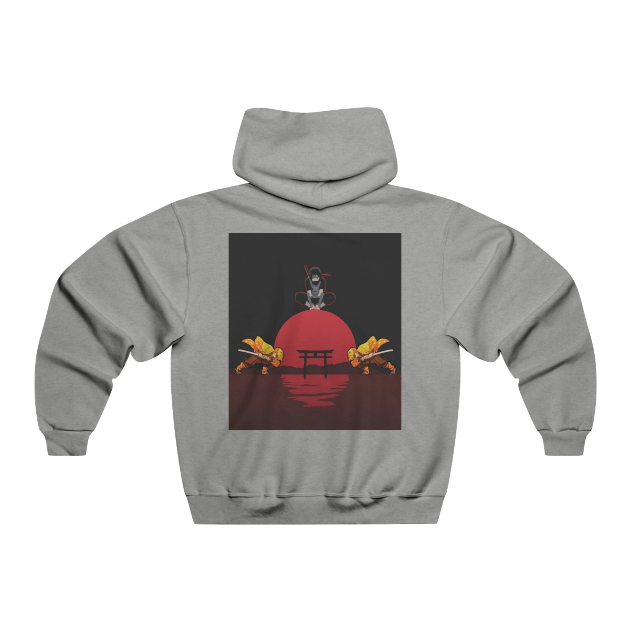 Anime Itachi / Zenistu Essential Hoodie - OtakuSuppliers Anime Itachi / Zenistu Essential Hoodie Athletic Heather / S